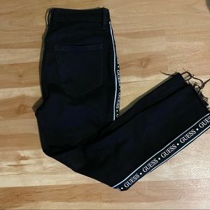 Black Guess Logo Jeans - Size 26
